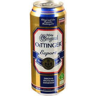 Пиво Oettinger 0.5л 5.4% світле баварське export з.б