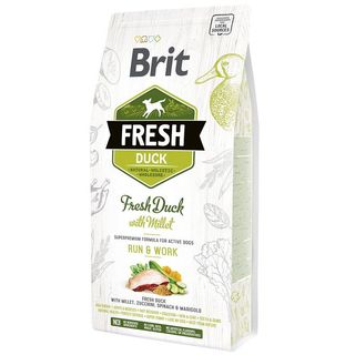 Brit Fresh Duck/Millet Active Run and Work качка, пшоно д/собак 2,5кг