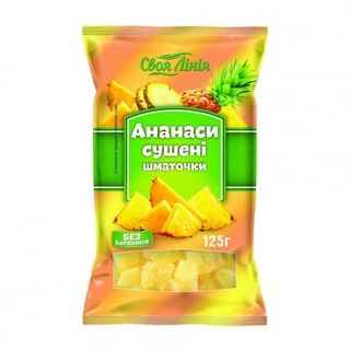 Ананаси сушені 125г Своя лінія шматочки