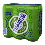 Пиво Tuborg Green Original світле 4.6% 6х500 мл