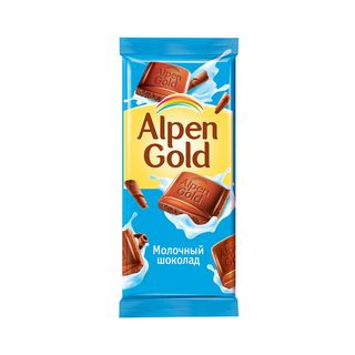 Alpen Gold Плит.Шок., Шоколад Alpen Gold 85Гр Молочный, шт, ШК: 7622201450564
