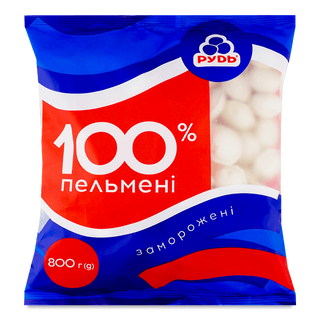 Пельмені 0,8 кг Рудь 100% 