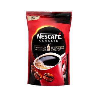 Nescafe, Кофе Nescafe 130Гр Растворимый Сlassic Д/П, шт, ШК: 4600680010595