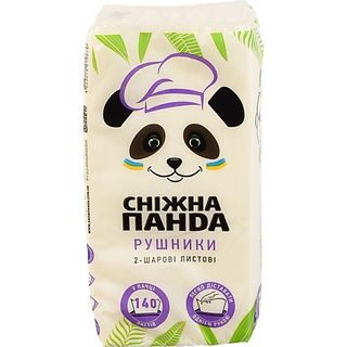 Сніжна панда рушники лист 140 листів 2ш