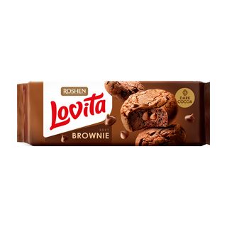 Печенье сдобное Roshen Lovita Брауни с какао 152 г