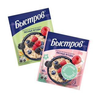 Каша Быстров Овсяная Лесные Ягоды 40 Г