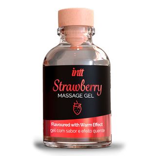 Массажный Гель Strawberry Massage Gel Клубника + Согревающий Эффект [розовый, 30 Ml ] (15.6.3.8)