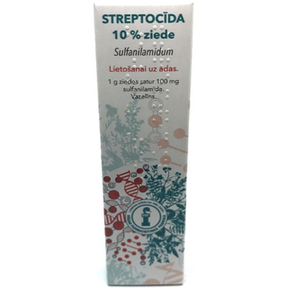 სტრეპტოციდის მალამო 10% 30გრ ტუბი #1  Streptocid ointment 10% 30gr