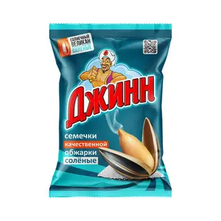 Семечки Джинн соленые Солнечный Великан 300 гр.(10шт в уп) - 4630007401379
