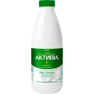 Біфідойогурт Активіа Без Наповнювача 1,5% пет 800г