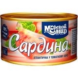 Сардина Морський Світ атлантична у томатному соусі 240 г
