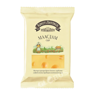 Сыр Брест Литовск Маасдам 45% 200гр- 9362