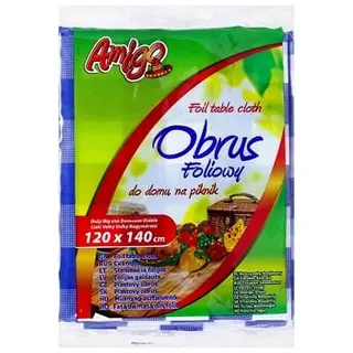 Скатертина поліетиленова Amigo_ синя, 120см*140см, 1шт.