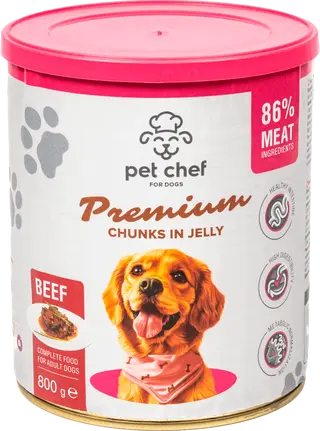 Корм для собак Pet Chef з яловичиною вологий 800 г