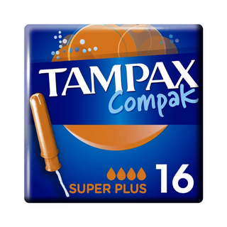 TAMPAX Compak Тампоны с аппликатором Super Plus Duo, 16 шт.