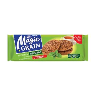 Печенье Magic Grain Особое Овсяное С Семенами Льна И Экстрактом Стевии 150 Г