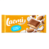 Шоколад Roshen Lacmi молочний з мигдалем та кокосовим кремом 84 г