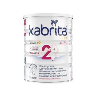 СМЕСЬ МОЛОЧНАЯ KABRITA NEW 2 6-12 МЕС 800ГР шк: 8716677007328