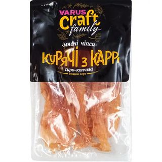 Чіпси Varus craft family Курячі з карі м'ясні 100 г
