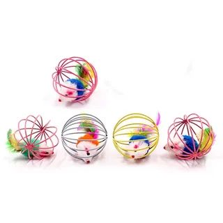 სათამაშო თაგვი გალიაში