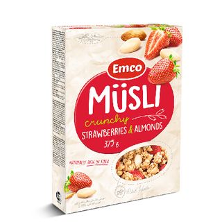 გრანოლა მარწყვი და ნუშით /Emco/ 375გ