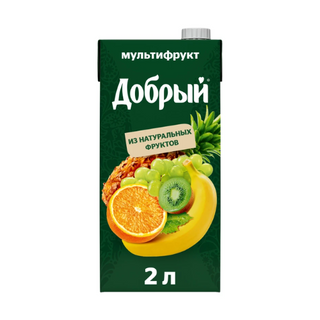 Сок Добрый Нект. Мультифрукт, 2 л.