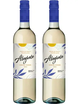 Вино Алегрете, Віню Верде / Alegrete, Vinho Verde, Casa Ermelinda Freitas, біле напівсухе 2*0.75л