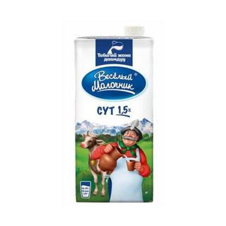 Молоко Веселый Молочник 1,5% 0,95л