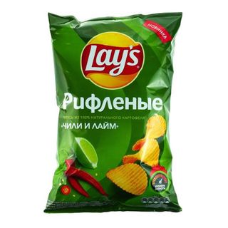 Чипсы Lay S 125 Гр Рифленые Чили И Лайм