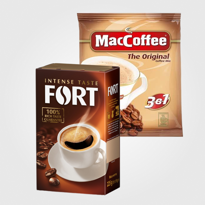 Кава, какао.