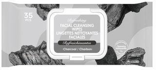 სახის ხელსახოცი/Refreshing Facial Cleansing Wipes (Charcoal)