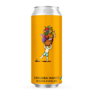 Пиво Varvar Caramba Mango світле нефільтроване з/б, 0,33 л