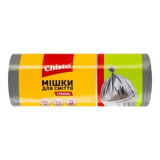 Пакети д/сміття CHISTO міцні 60л / 15шт