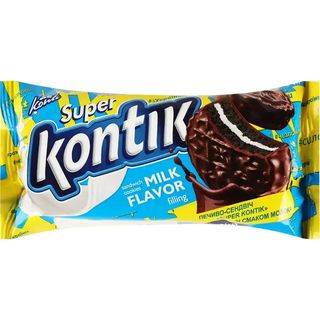 Печиво-сендвіч Konti Super Kontik зі смаком молока 90 г
