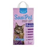 Наповнювач бентоніт. SANI PET середній з лавандою 5 кг