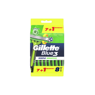 Gillette Blue 3 Одноразовые бритвы Sensitive, 8 шт