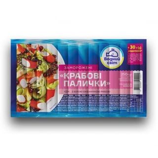 Крабові палички 250 г Водний світ заморожені