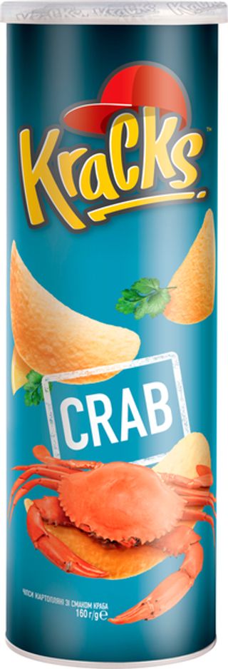 Чипси "Kracks" зі смаком крабу