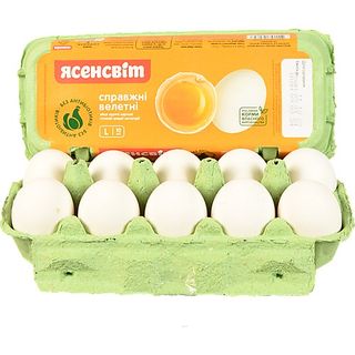 Яйце Ясенсвіт справжнi велетнi 10шт уп