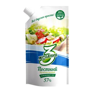 მაიონეზი სამარხვო 57% დოი-პაკი /3 ჟელანია/ - 190გრ X 60 ც/ყ