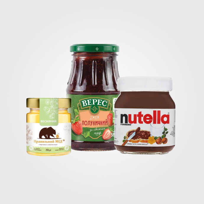 Варення, пасти, мед