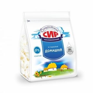Сир кисломолочний 350 г Білоцерківський нежирний п/ет