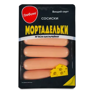 Сосиски «Глобино» «Мортадельки» в/ґ в/у 275г