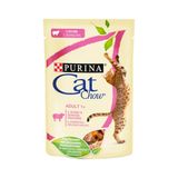 Cat Chow Sterilized вологий корм для котів з ягням та квасолею 85г
