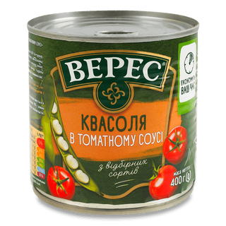 Квасоля «Верес» в томатному соусі (400г)