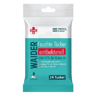 Вологі серветки WAIDER для дорослих і дітей антибакт. / 24 шт.