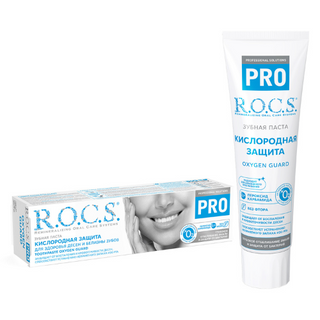 როქსი - კბ/პასტა PRO ჟანგბადით გათეთრება 60გრ 2207 R.O.C.S. Toothpaste pro oxygen guard. 60 gr. 2207/6687
