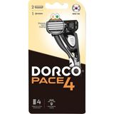 Станок Dorco Pace4 чоловічий + 2 картриджі