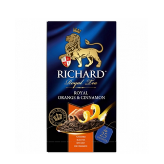 Թեյ սև Ռիչարդ Ռոյալ նարինջ և դարչին 25x2գր