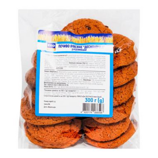 Печиво ЕКО Маркет вівсяне з родзинками 300г п/п